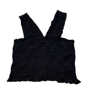 Ecote black crop top Medium